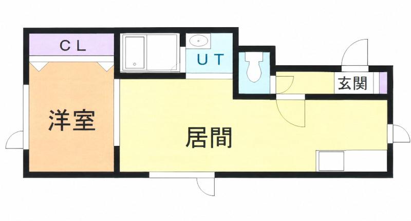チェリー(1LDK/2階)の間取り写真