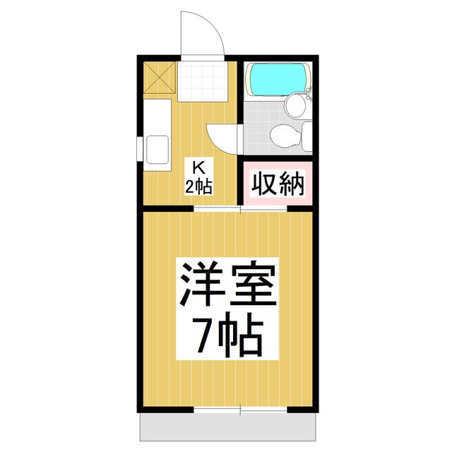 カノープスあおき(1K/1階)の間取り写真