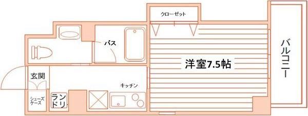 NEXTAGE.I(1K/4階)の間取り写真