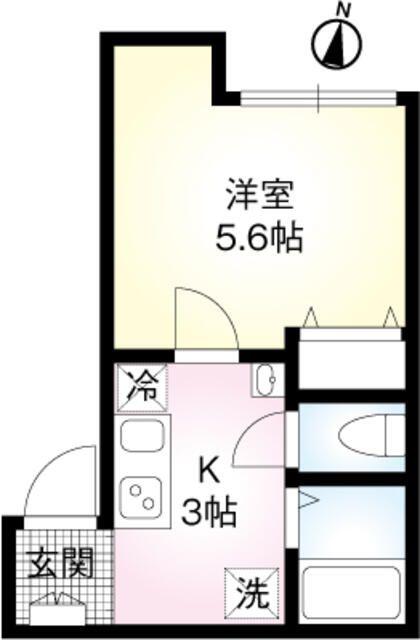 TREE TERRACE(1K/3階)の間取り写真