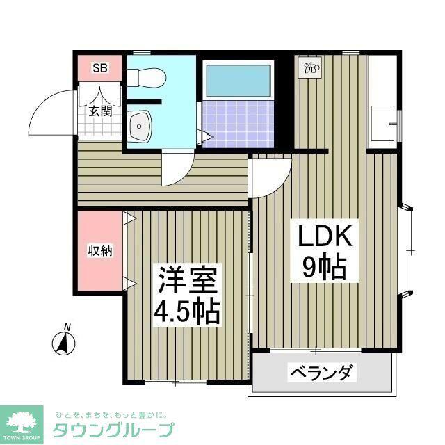 チェリーボブ(1LDK/1階)の間取り写真