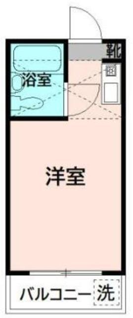 グレイスユリガオカ(ワンルーム/1階)の間取り写真