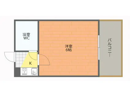 ルネッサンス新梅田(1K/3階)の間取り写真