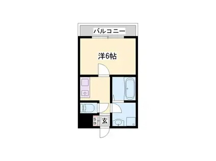 APEX姫路(1K/5階)の間取り写真