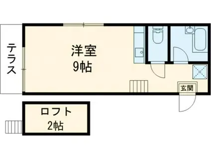 エスクロー志免東(ワンルーム/2階)の間取り写真