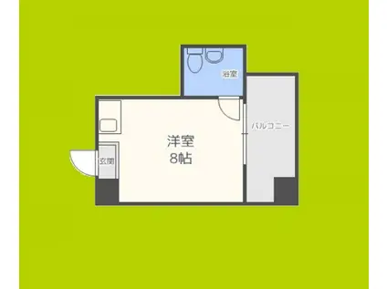 デイズハイツ三先(ワンルーム/6階)の間取り写真