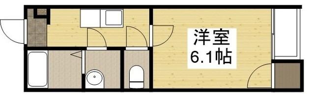 メゾンド近藤(1K/1階)の間取り写真