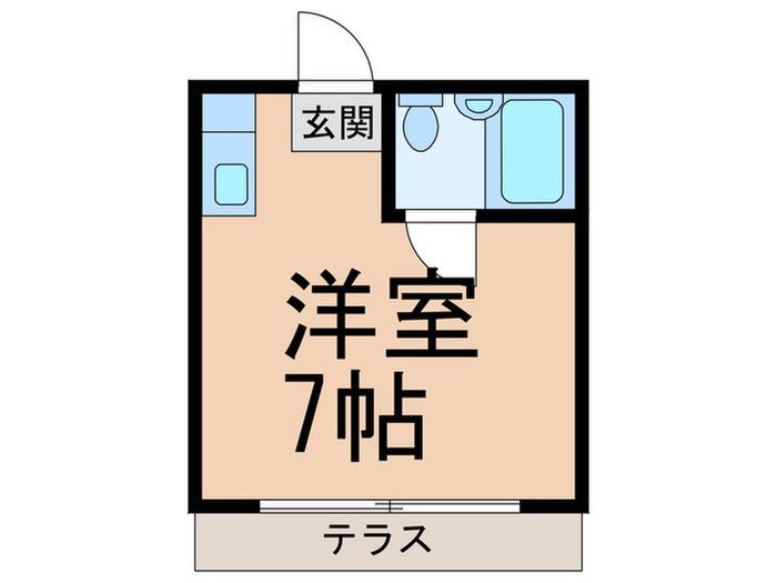 ヴィオラ セキ(ワンルーム/1階)の間取り写真