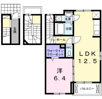 GRAN FELICE (1LDK/3階)の間取り写真