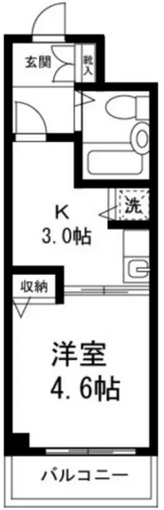 ヘリオス378立川 2階階 間取り