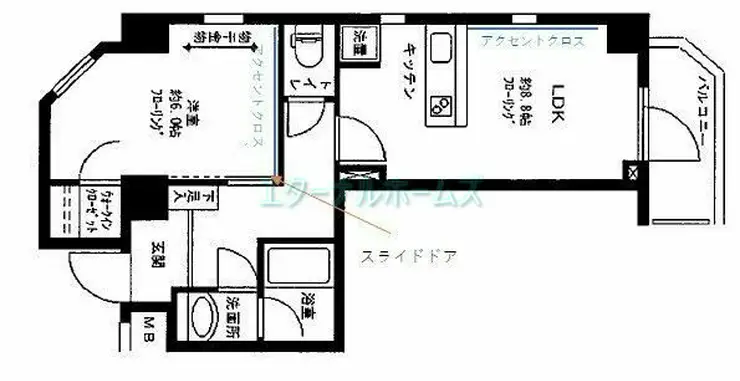 プライムアーバン白山 13階階 間取り