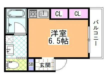 RICHLIFE駒ヶ林(ワンルーム/3階)の間取り写真