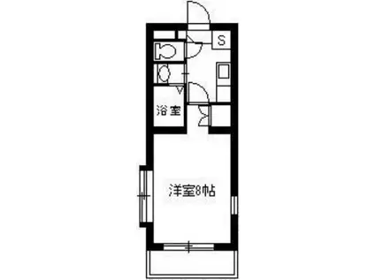 アミューズ鴨池(1K/2階)の間取り写真