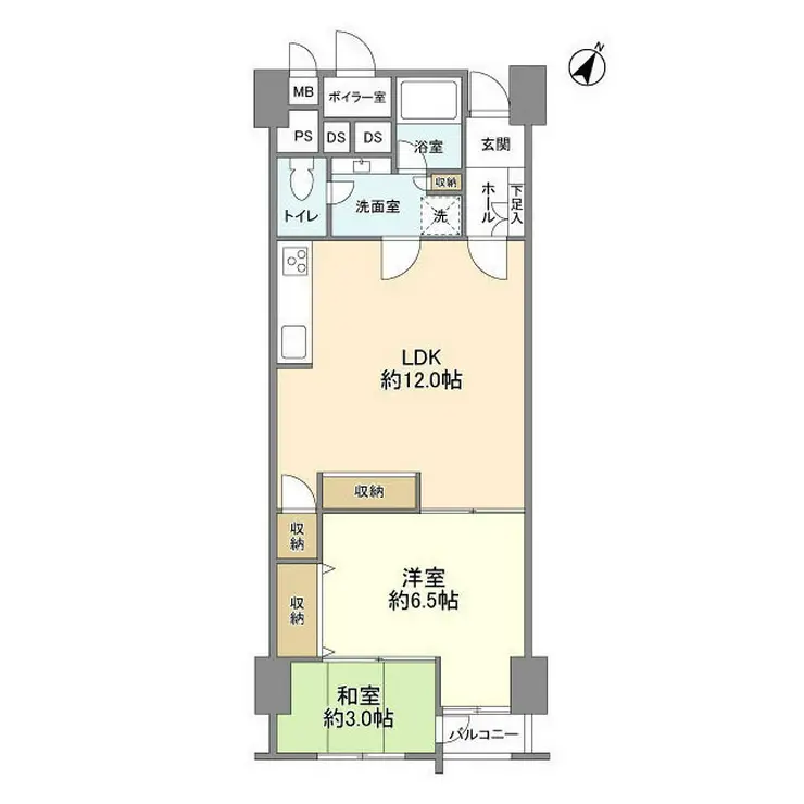 山王スカイマンション 5階階 間取り