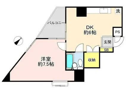 NOBSON西明石(1DK/8階)の間取り写真