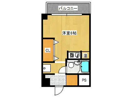 クレールヒロタ1(ワンルーム/1階)の間取り写真