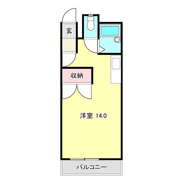 泉ビル(ワンルーム/3階)の間取り写真