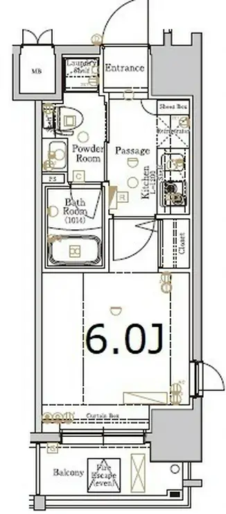 ジーベック平和島 7階階 間取り