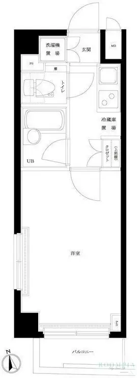 ルーブル西早稲田 3階階 間取り