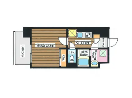 JUGLOBALTOWER(1K/5階)の間取り写真