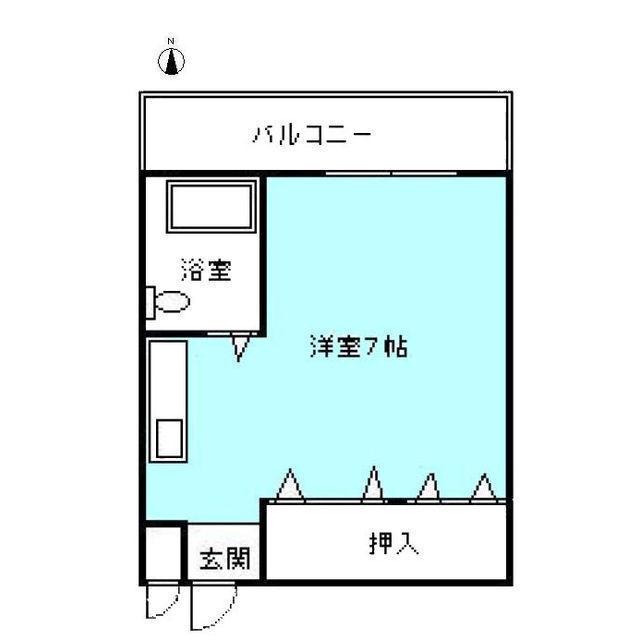 広見ハイツ(ワンルーム/3階)の間取り写真