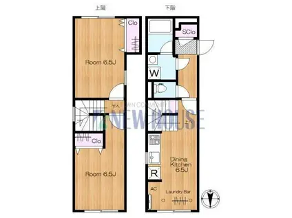 スタンズ神楽坂(2DK/5階)の間取り写真