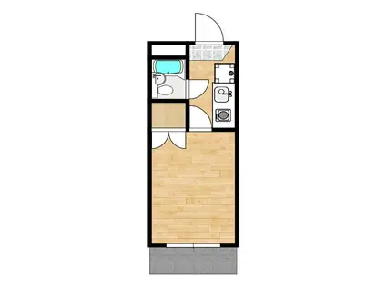 ハイツJACK-2(1K/2階)の間取り写真