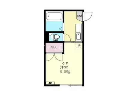 メゾン向丘(1K/1階)の間取り写真