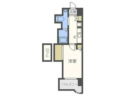 アクタス六本松タワー(1K/5階)の間取り写真