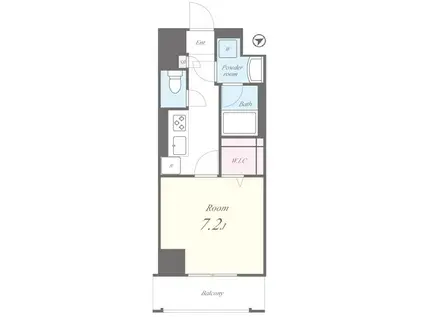 親水令和(1K/3階)の間取り写真