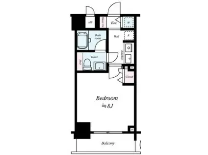 ラナップスクエアー福島(1K/5階)の間取り写真