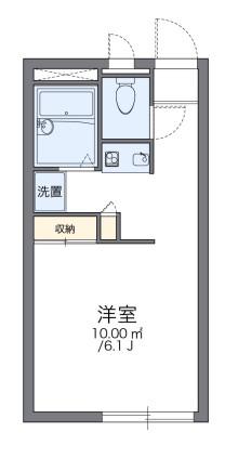 レオパレスグランマ(ワンルーム/2階)の間取り写真
