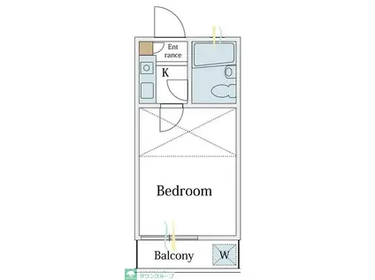 セリバシ笹塚(1K/2階)の間取り写真