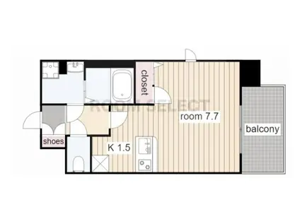 プレサンス 名古屋STATIONアライブ(1K/10階)の間取り写真