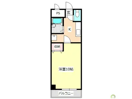 メゾン南昭和(1K/5階)の間取り写真