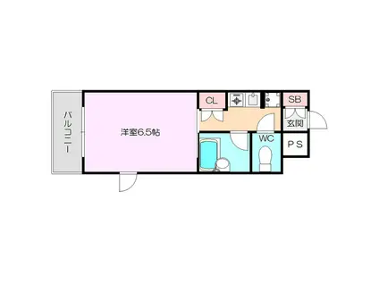 リーガル新大阪Ⅱ(1K/7階)の間取り写真