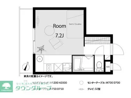ライオンズマンション三軒茶屋第6(ワンルーム/2階)の間取り写真