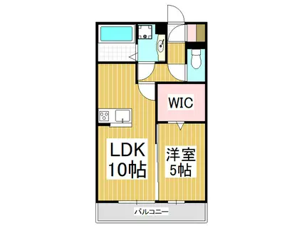 コンフォーティア駒ヶ根 B棟(1LDK/1階)の間取り写真