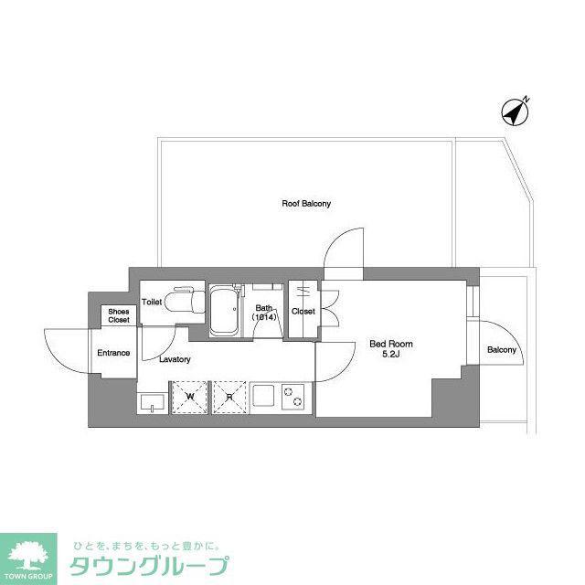 BPRレジデンス行徳(1K/7階)の間取り写真