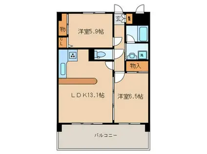 KS・WINHILLS(2LDK/3階)の間取り写真