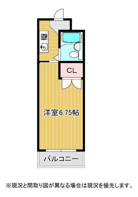 トミーハイツ(1K/2階)の間取り写真