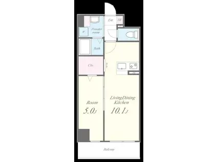 グランパシフィック花園INNOVATION(1LDK/3階)の間取り写真