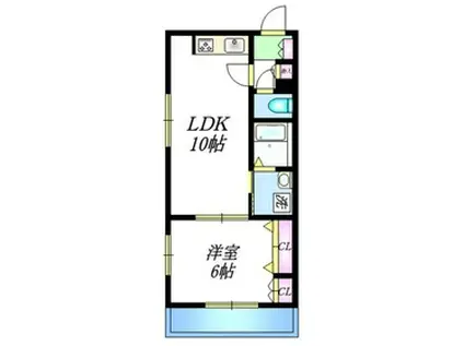 カーサ・ラシュレM(1LDK/4階)の間取り写真