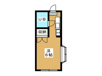 QUATRE IKEDA I(ワンルーム/1階)の間取り写真