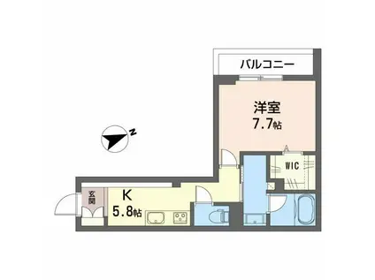 リオリエント加納本町(1K/3階)の間取り写真