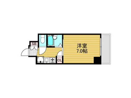 能登第二マンション(1K/5階)の間取り写真