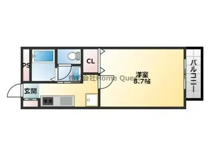 TWINS(1K/1階)の間取り写真