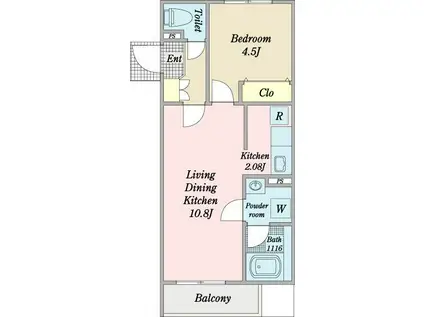 チセ・サクラ(1LDK/1階)の間取り写真