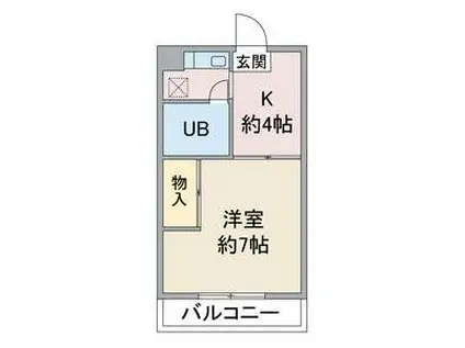 ヴァンベール本郷(1K/1階)の間取り写真