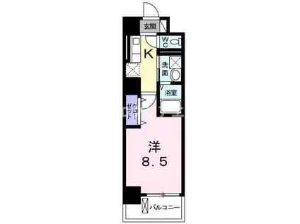 BRISA FELIZ(1K/5階)の間取り写真